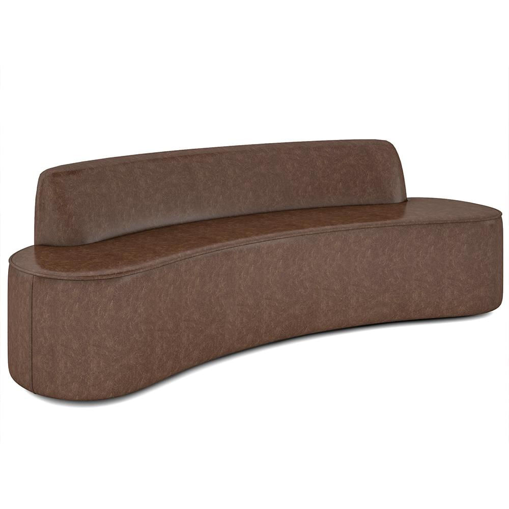 Sofá 5 Lugares para Sala de Estar Living 300cm Koane D06 Facto Conhaque - Mpozenato