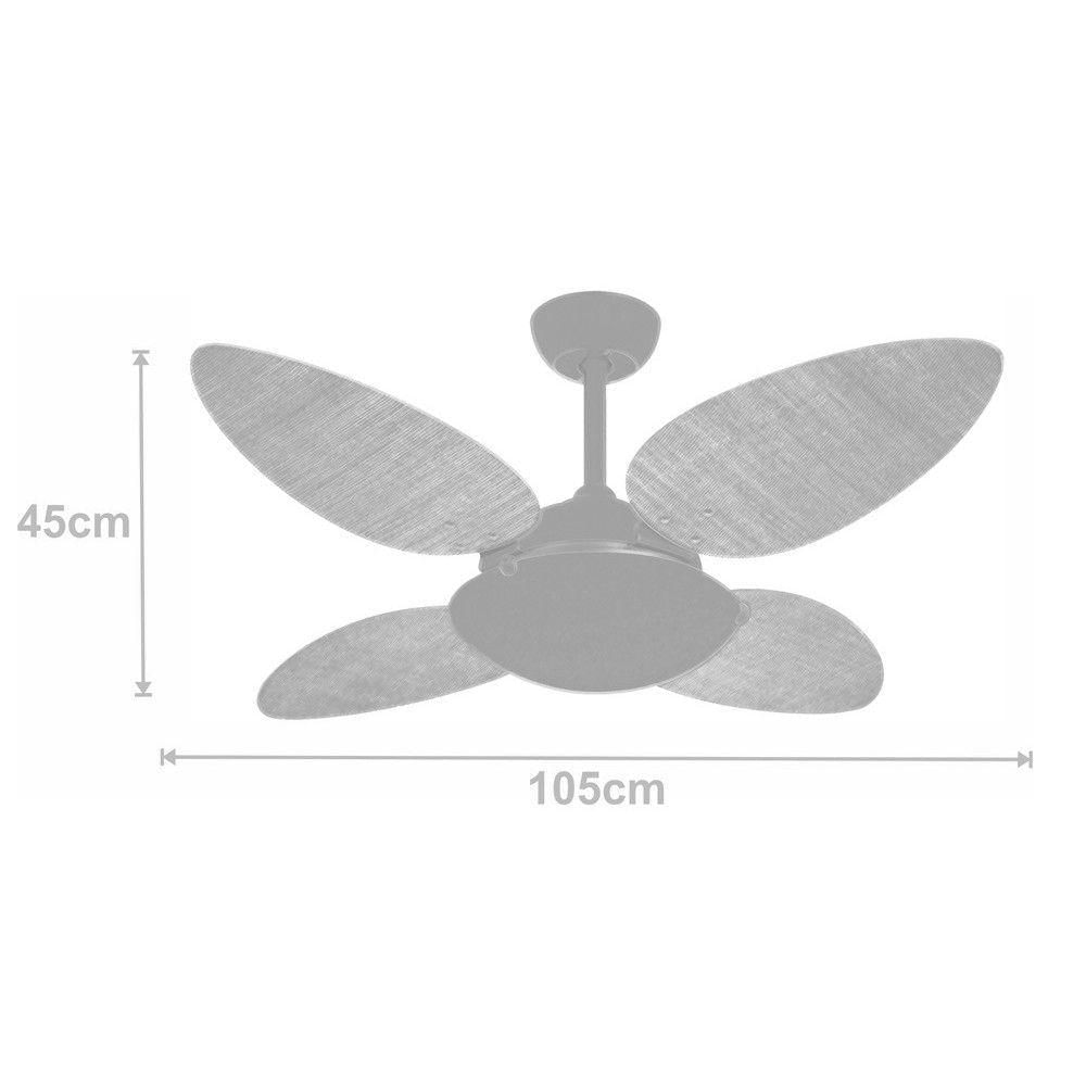 Ventilador Off Premium Tabaco 220V E Controle Remoto