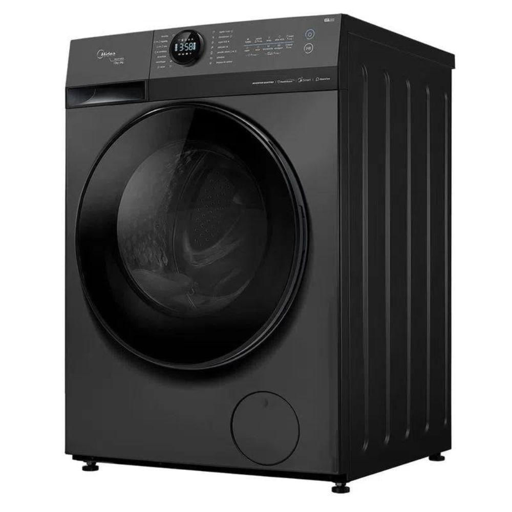 Máquina De Lavar Midea Inverter Healthguard Smart 13kg Conectada Titanium 220V