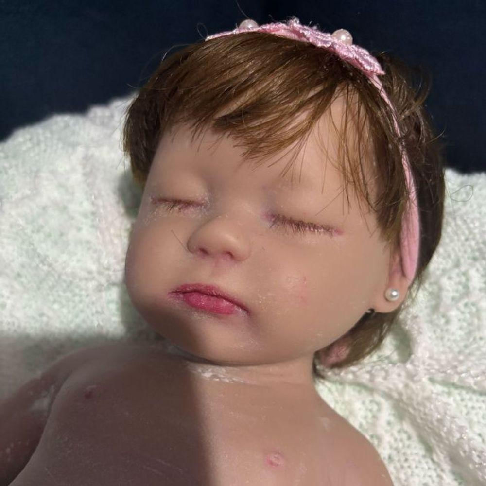 Bebê Reborn Silicone Sólido Menina