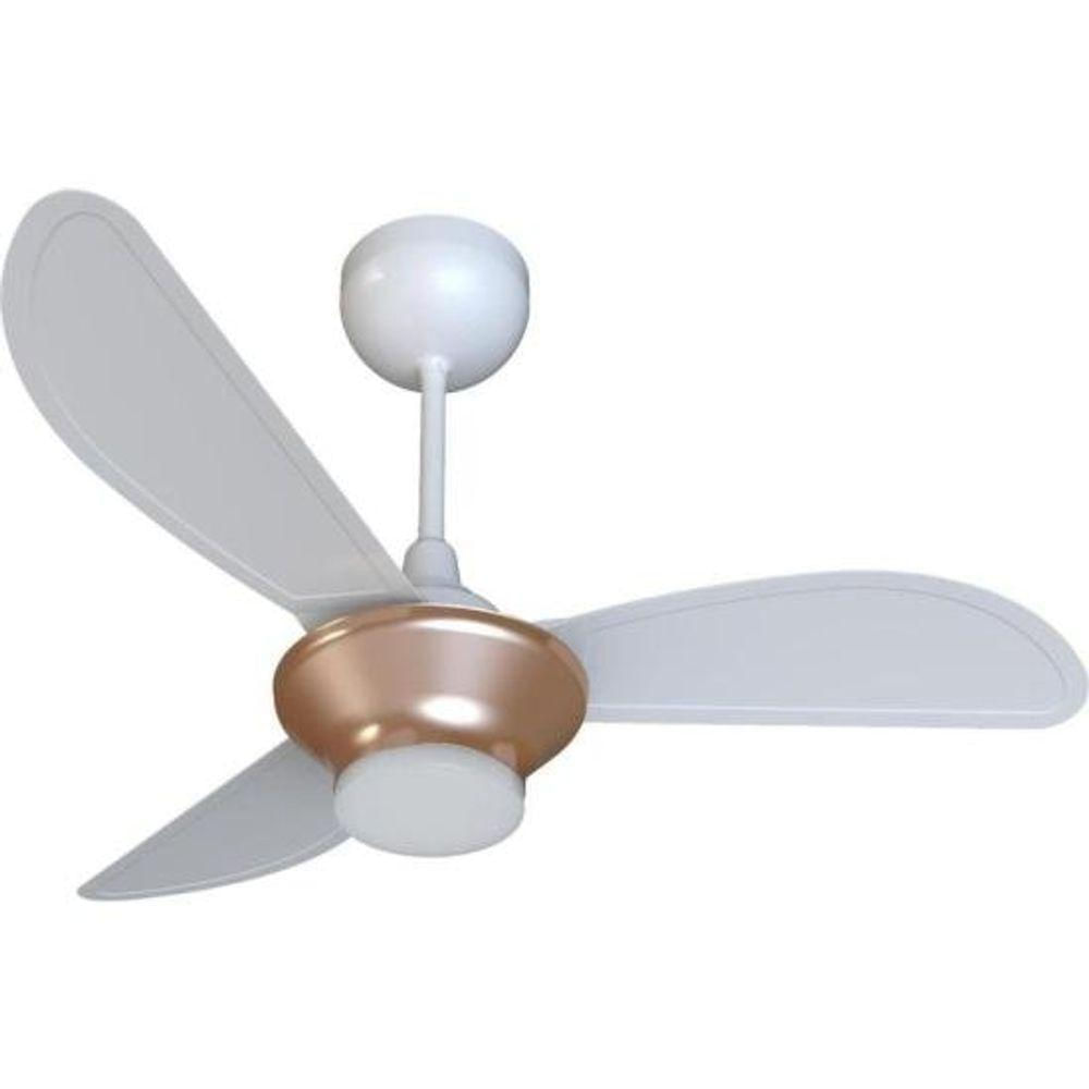 Ventilador De Teto Ventisol Mistral 3 Pás Branco/bronze Bivolt [f002]