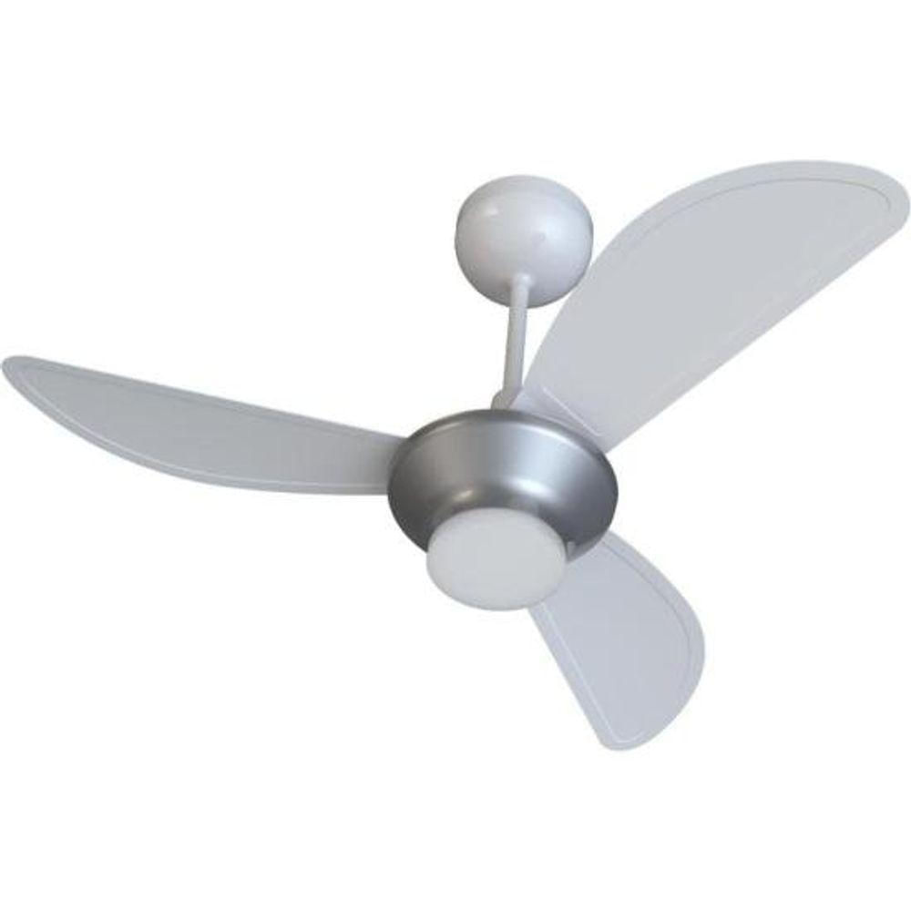 Ventilador De Teto Ventisol Mistral 3 Pás Branco/cinza Bivolt [f002]