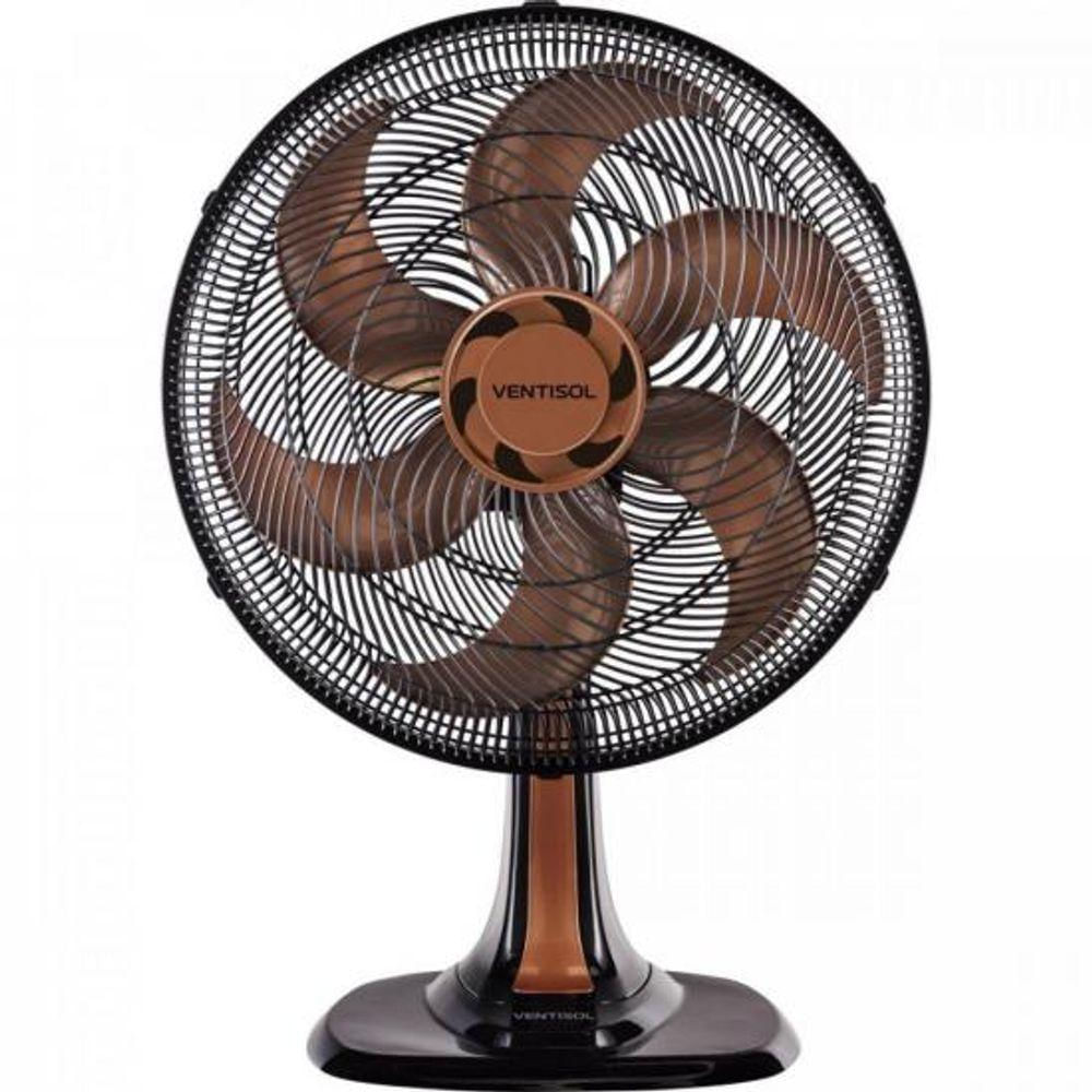 Ventilador De Mesa Ventisol Turbo 6 40cm Bronze 127v [f002]