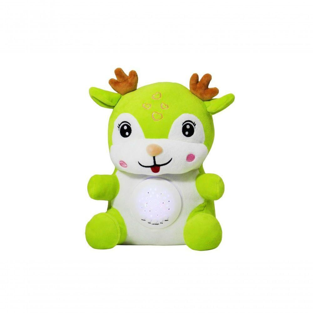 Ursinho Pelucia Projetor Estrelado Com Luz E Som