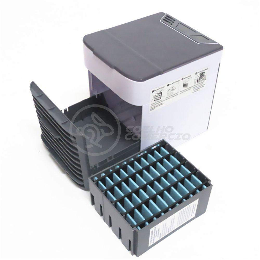 Ar Condicionado Portátil Arctic Air Cooler Umidificador Climatizador Luz Led 7 Cores Rgb