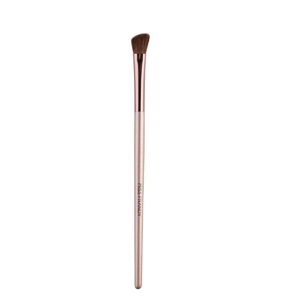 Pincel Para Sombra Chanfrado Champagne 60210 | Miss Frandy | Aplicação Precisa E Esfumado