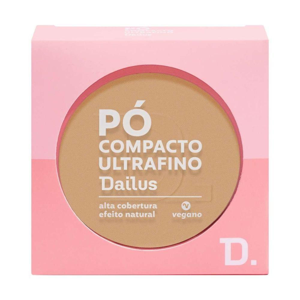 Pó Compacto Ultrafino 9g Dailus Acabamento Suave e Controle De Brilho D7 Médio