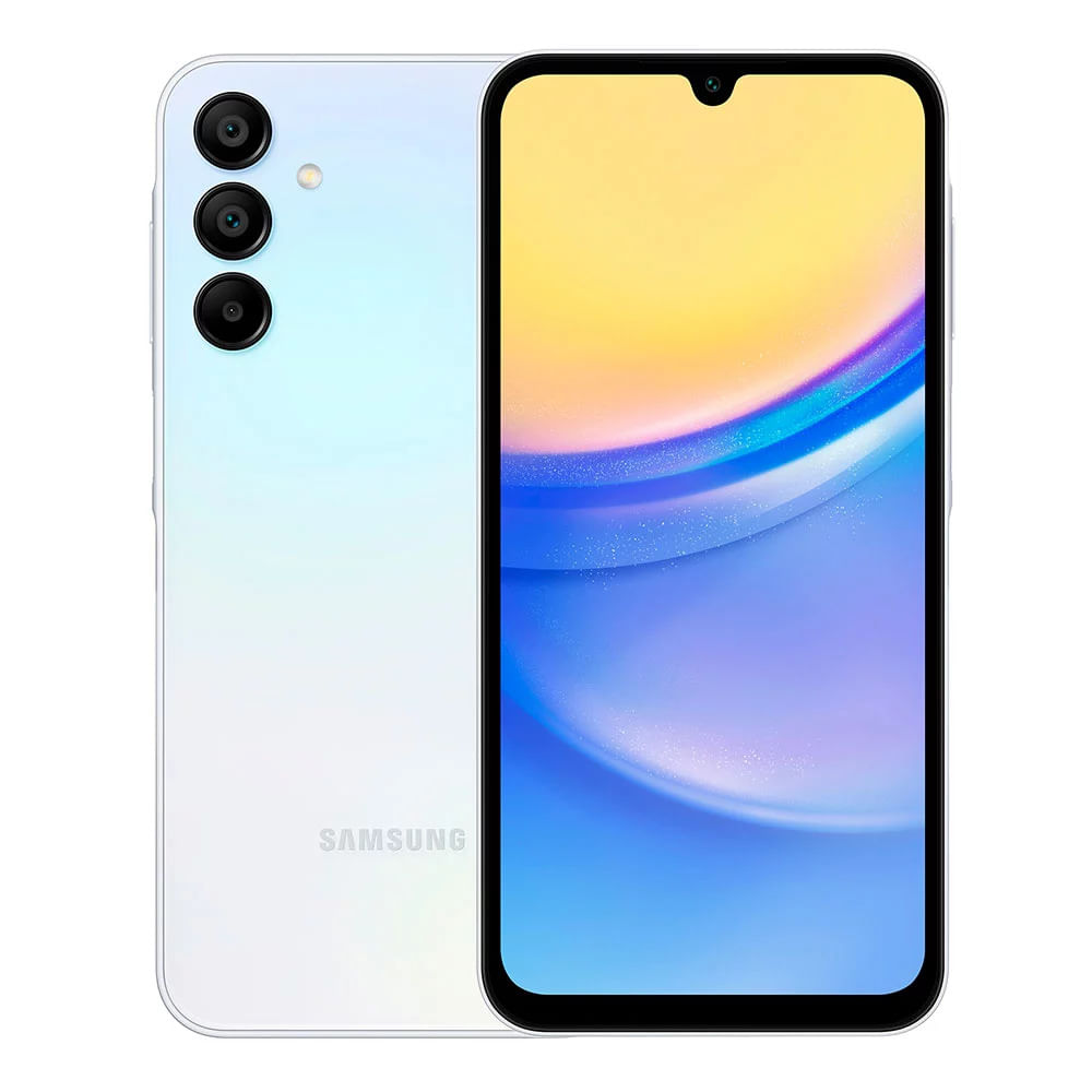 Smartphone Samsung Galaxy A15 4G 256GB Tela de 6.5" Câmera Tripla 50MP + 5MP + 2MP Azul Claro