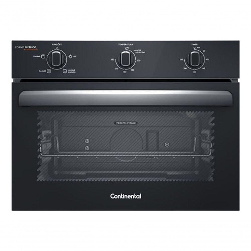 Forno Embutir Elétrico Continental 50L Limpafácil Preto 220V