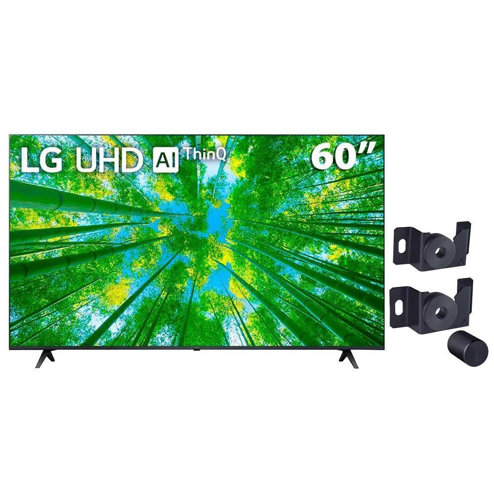 Smart TV 60 LG 4K UHD 60UQ8050 + Suporte Fixo para TV Modelo SAV-1000