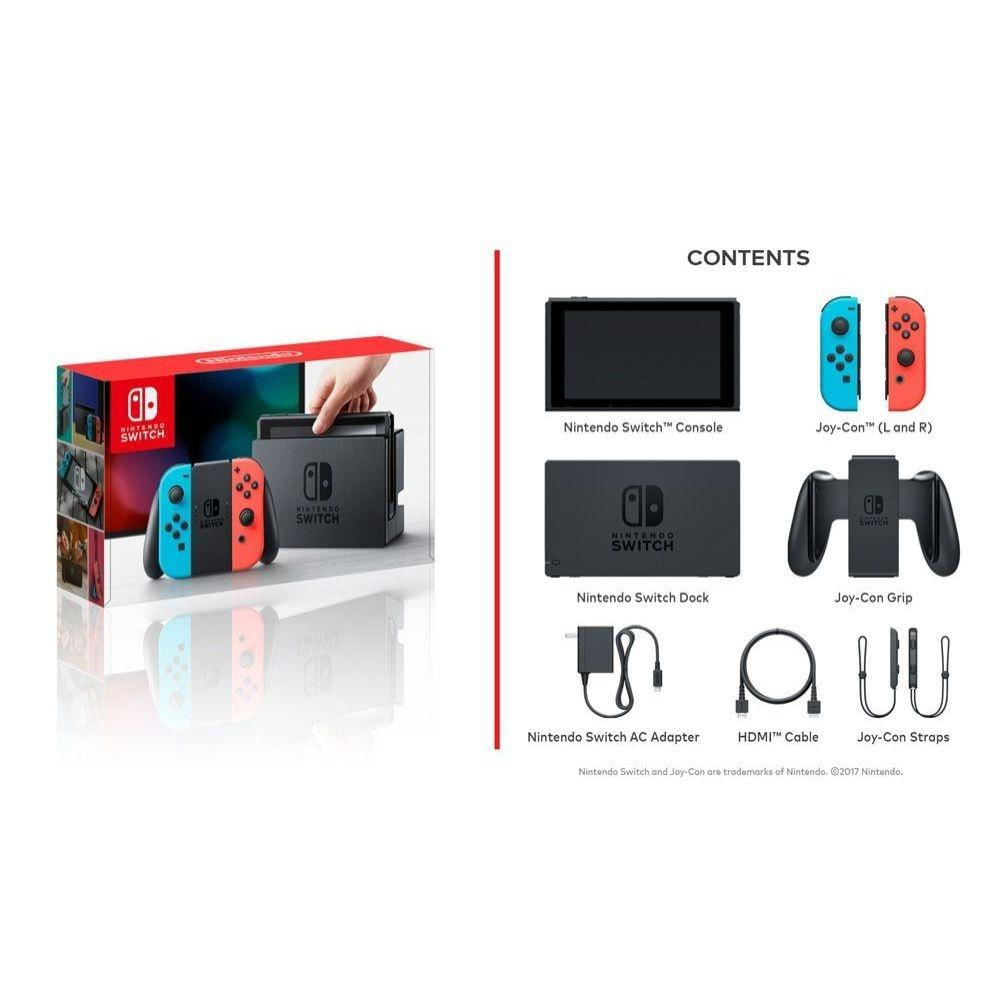 Console Nintendo Switch New Battery Model Neon Blue Neon Red