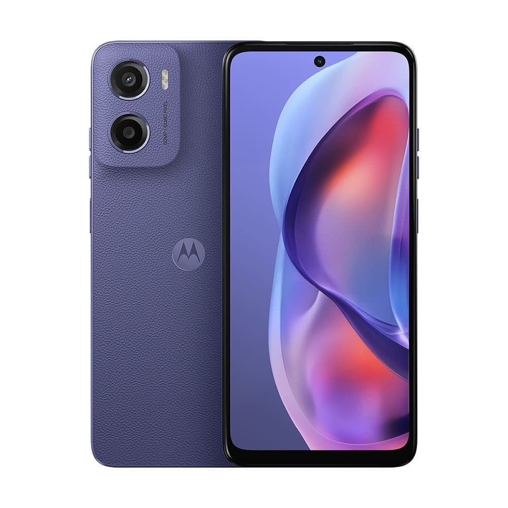 Smartphone Motorola Moto g05  Vegan Leather 128GB 12GB 4GB RAM + 8GB Ram Boost e Camera 50MP AI Bateria de 5200 mAh Tela 6.7 e Superbrillho