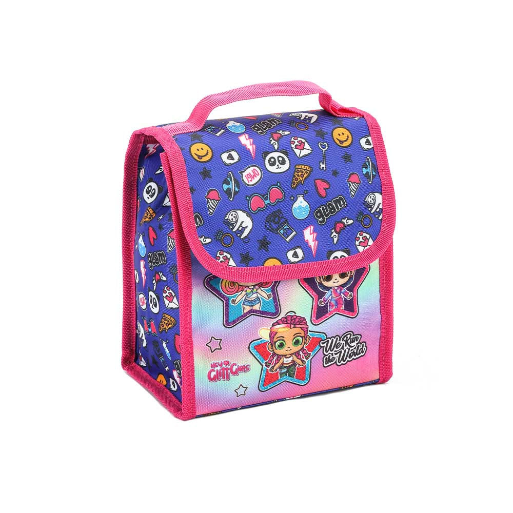 Lancheira Infantil Seanite Hey Glitt Girls com Alça Regulável