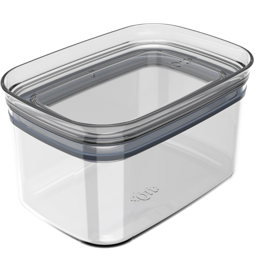 Pote Hermético Pequeno Retangular com Tampa 650ml Porta Mantimentos Cozinha
