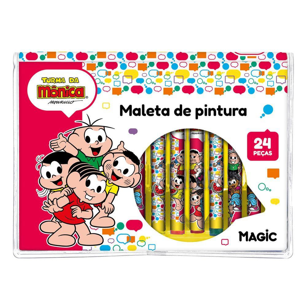 Turma da Mônica Maleta Pintura 24 Peças - Ciranda Cultural