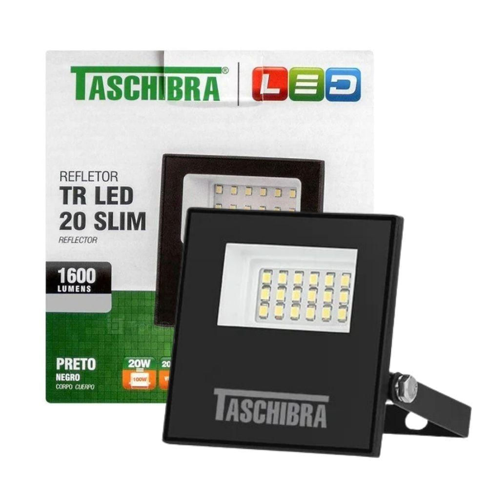 Refletor Led Tr Slim 20w 3000k Taschibra