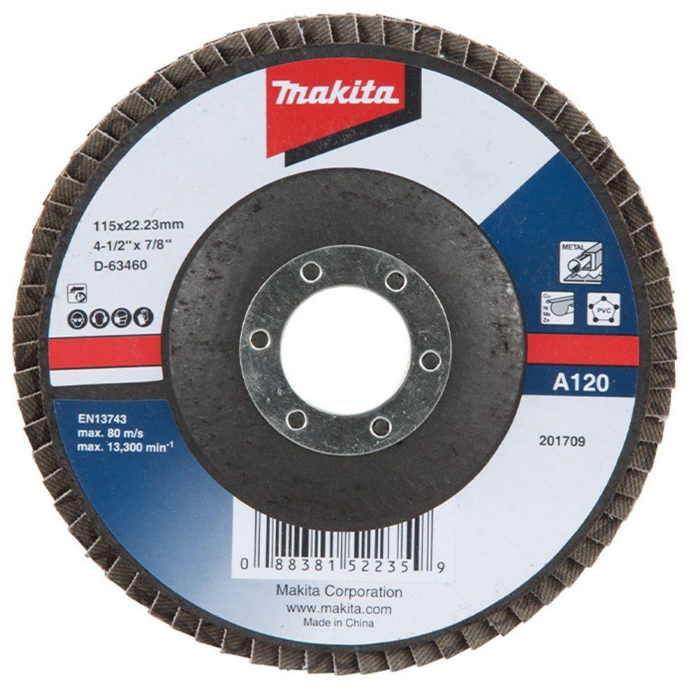 Flap Disco 115 X 22.23 Mm Grão A120 Makita