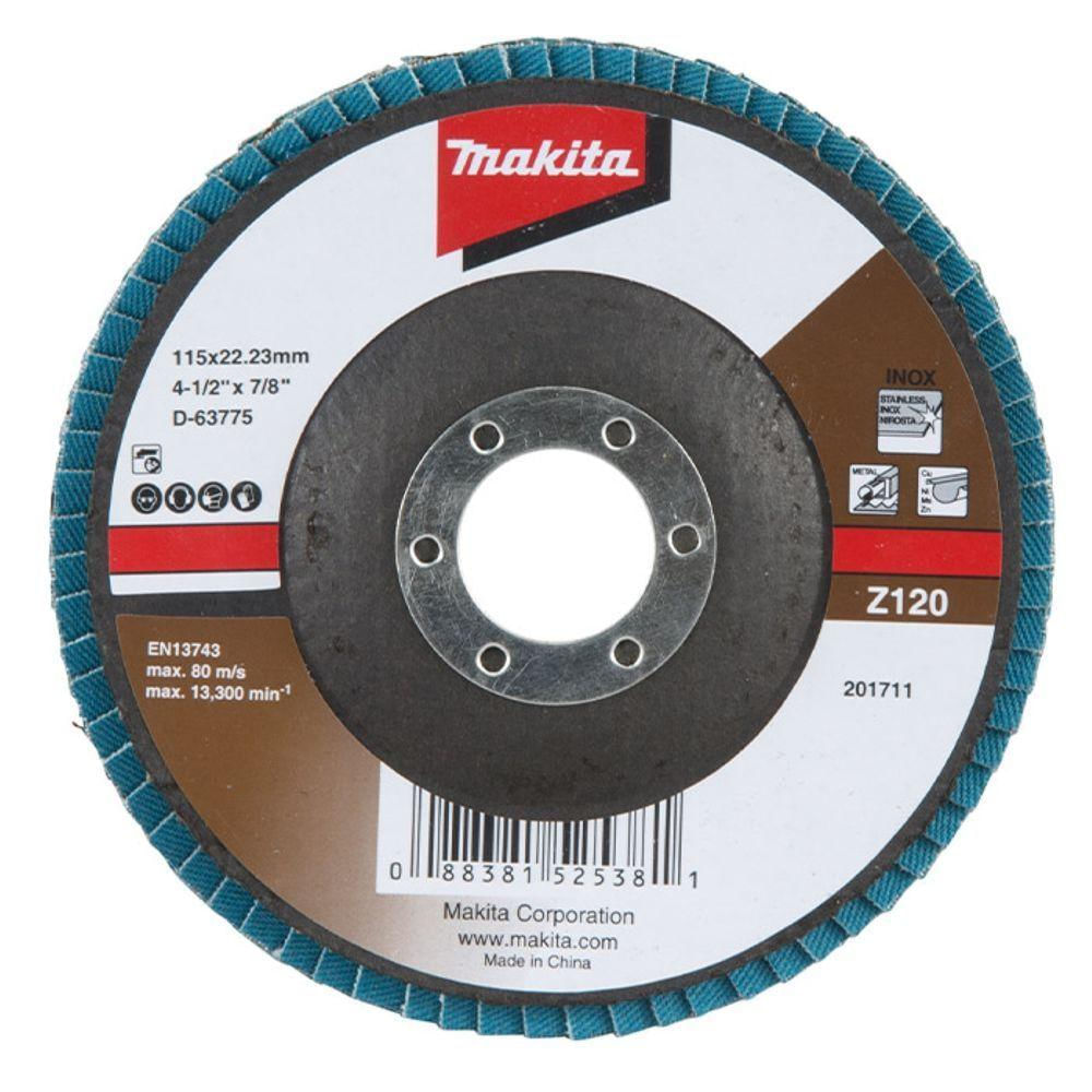 Flap Disco 115 Mm Grão Z120 Makita