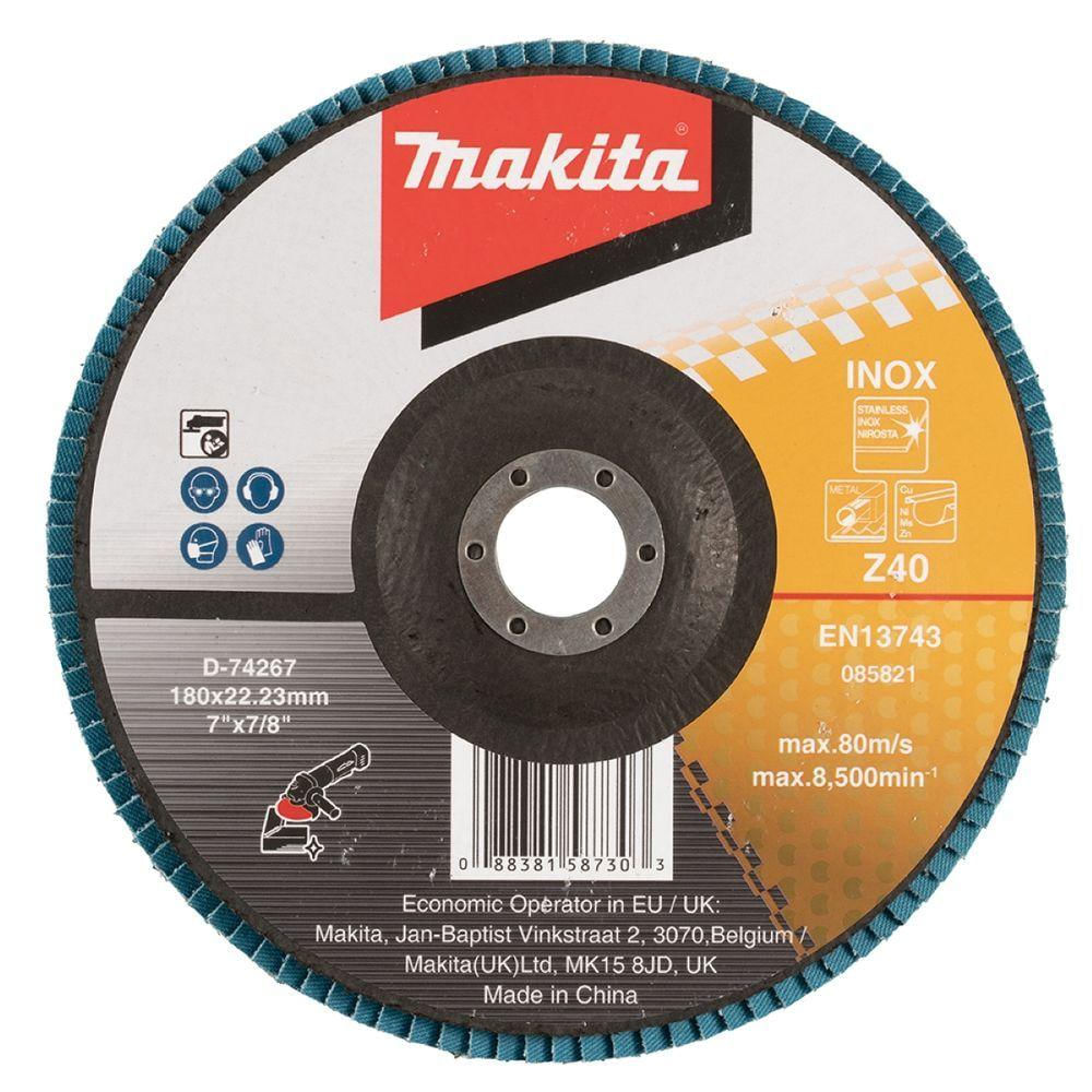 Flap Disco 180 Mm Fibra De Vidro #z40 Makita