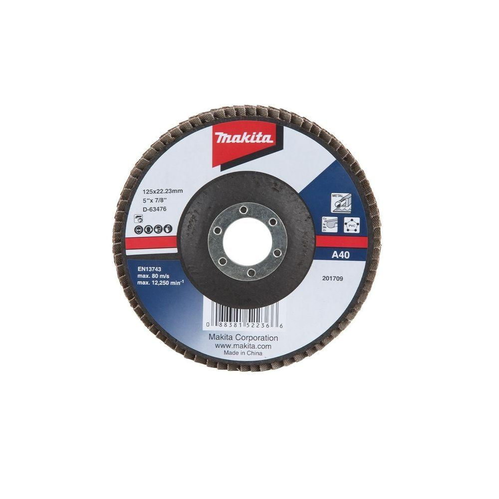 Flap Disco 125 X 22.23 Mm Grão A40 Makita