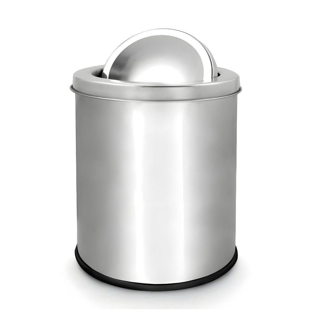 Lixeira Basculante Multiuso Inox 5 Litros - Praticidade E Estilo