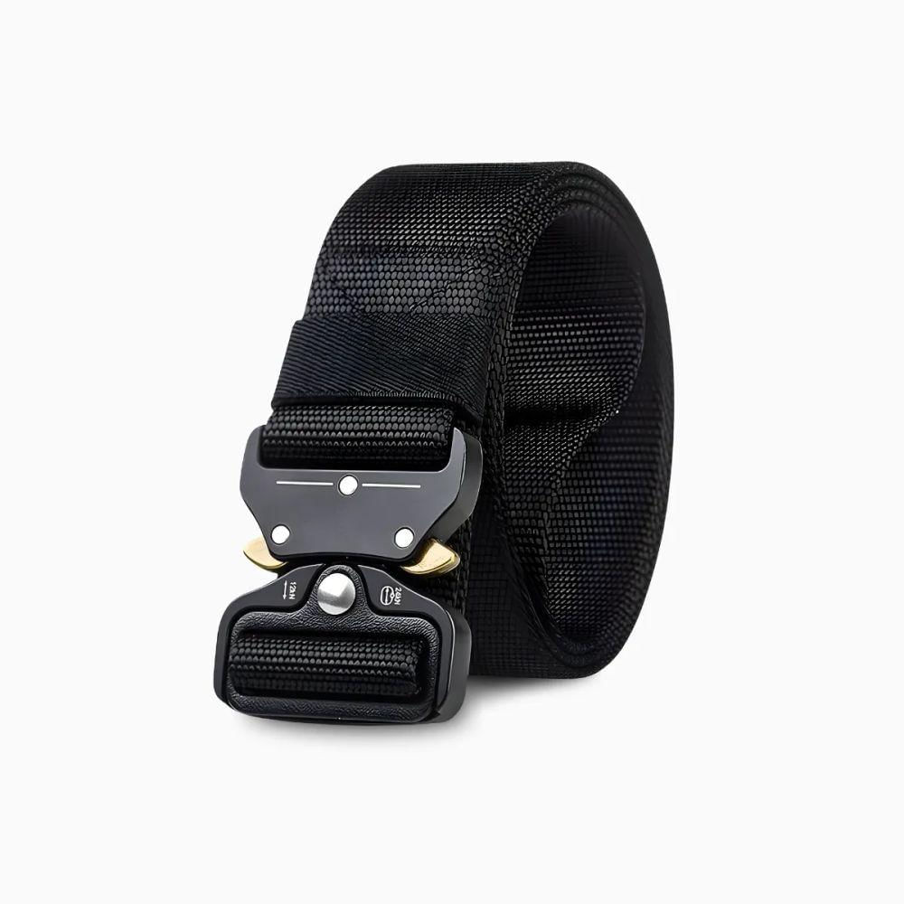 Cinto Preto Tático Militar Reforçado Fivela De Metal Com Engate E Desengate Rápido Ajustável Material De Alta Qualidade