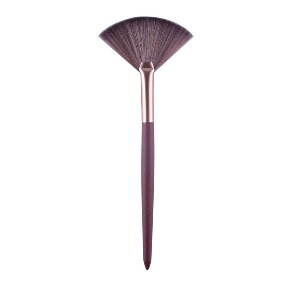 Pincel De Iluminador Leque Marsala Rm12522 | Miss Frandy | Aplicação Precisa E Acabamento Luminoso