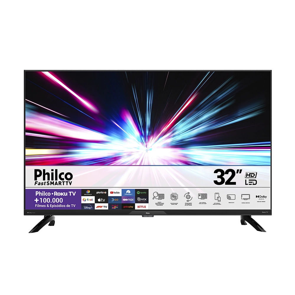 TV Philco PTV32A21DFH 32” Dolby Audio Led Bivolt