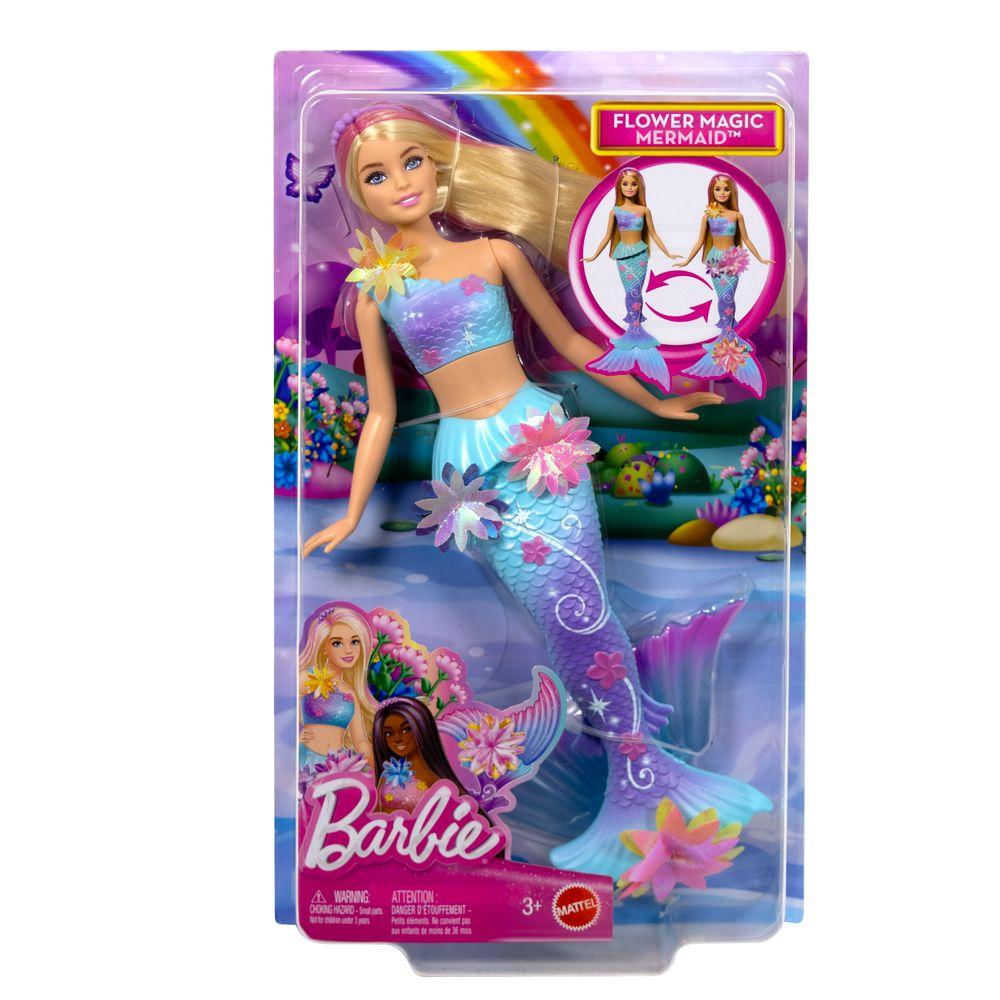 Barbie Boneca Sereia com Transformação de Flor - Mattel