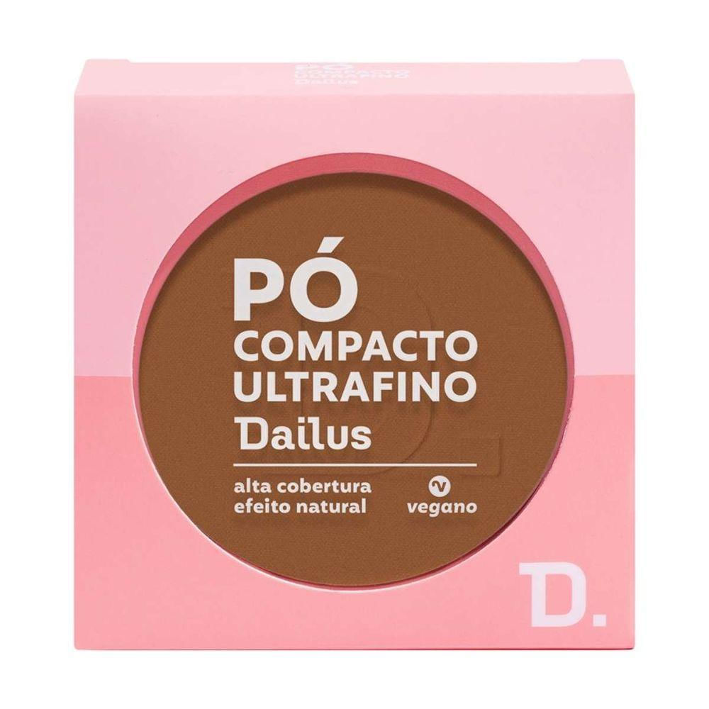 Pó Compacto Ultrafino 9g Dailus Acabamento Suave e Controle De Brilho D10 Escuro