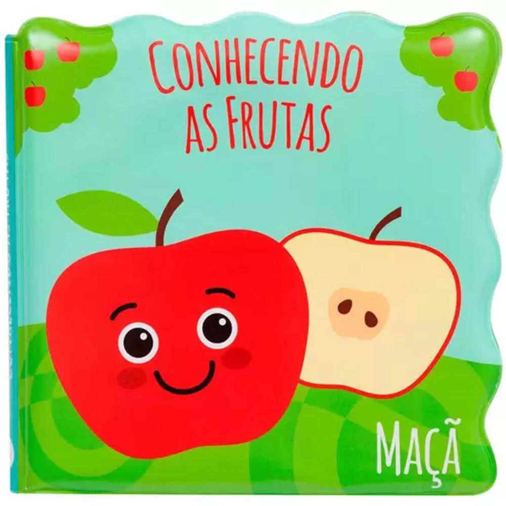 Livrinho de Banho Buba Conhecendo as Frutas +6m Livro Educativo para Bebê Colorido