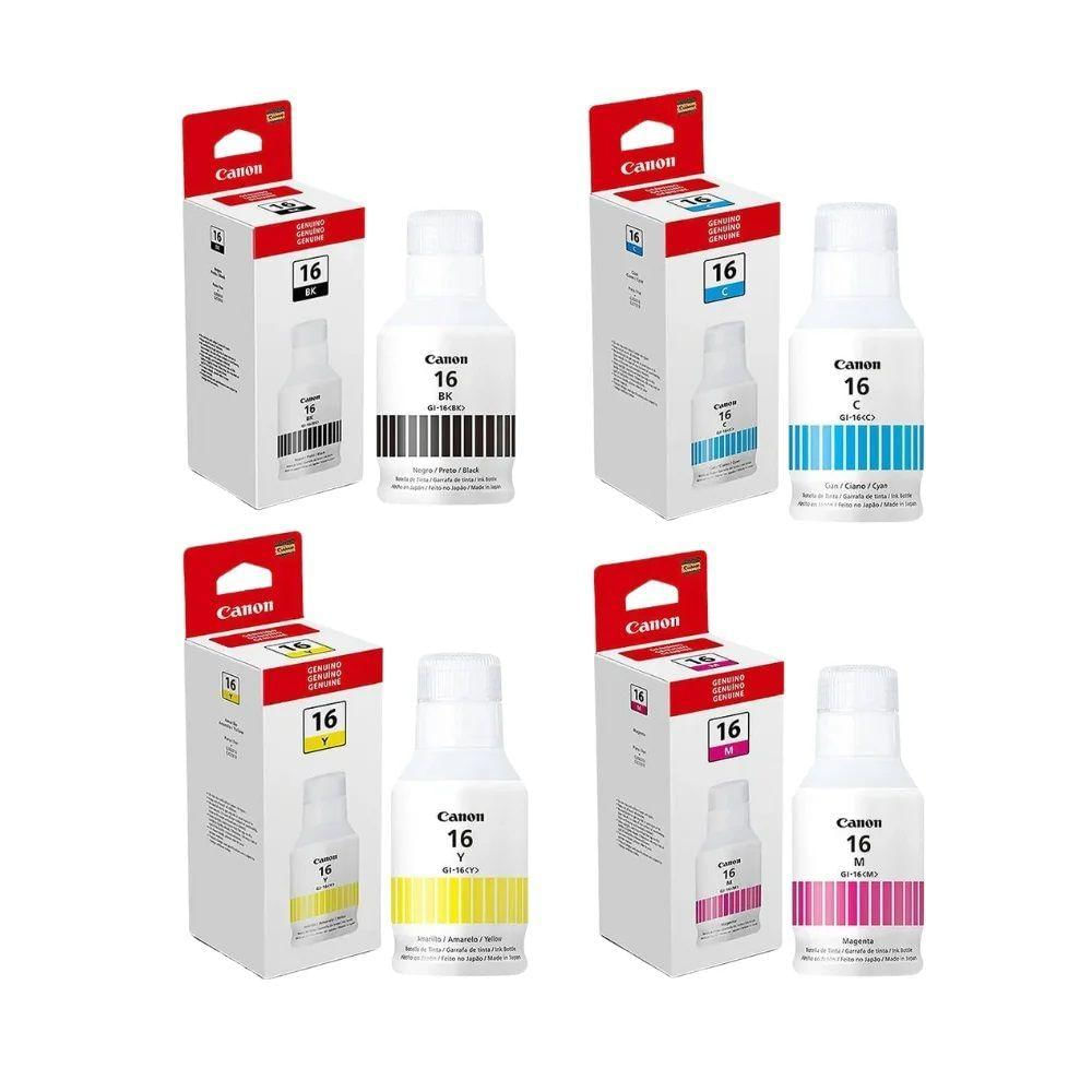Kit Tinta Canon Gx6010 Gx7010 Gi-16 G16 Gi16 - 04 Cores