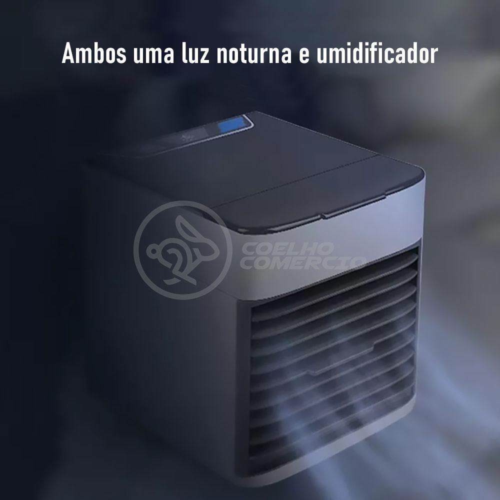 Ar Condicionado Portátil Arctic Air Cooler Umidificador Climatizador Luz Led 7 Cores Rgb