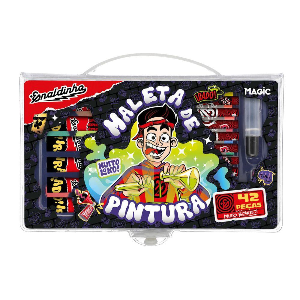 Enaldinho Maleta Kit de Pintura 42 Peças - Ciranda Cultural