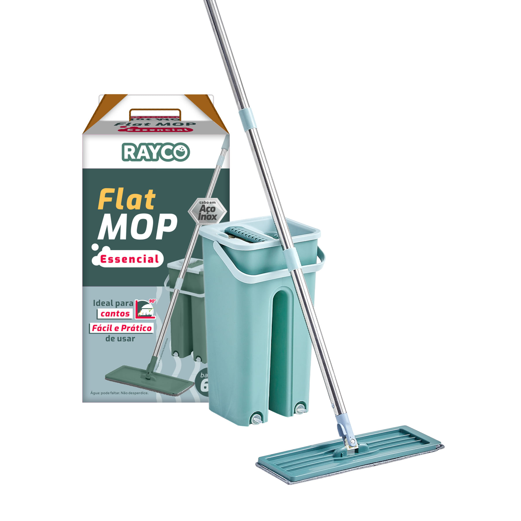 Mop Rayco Flat com Balde 6L