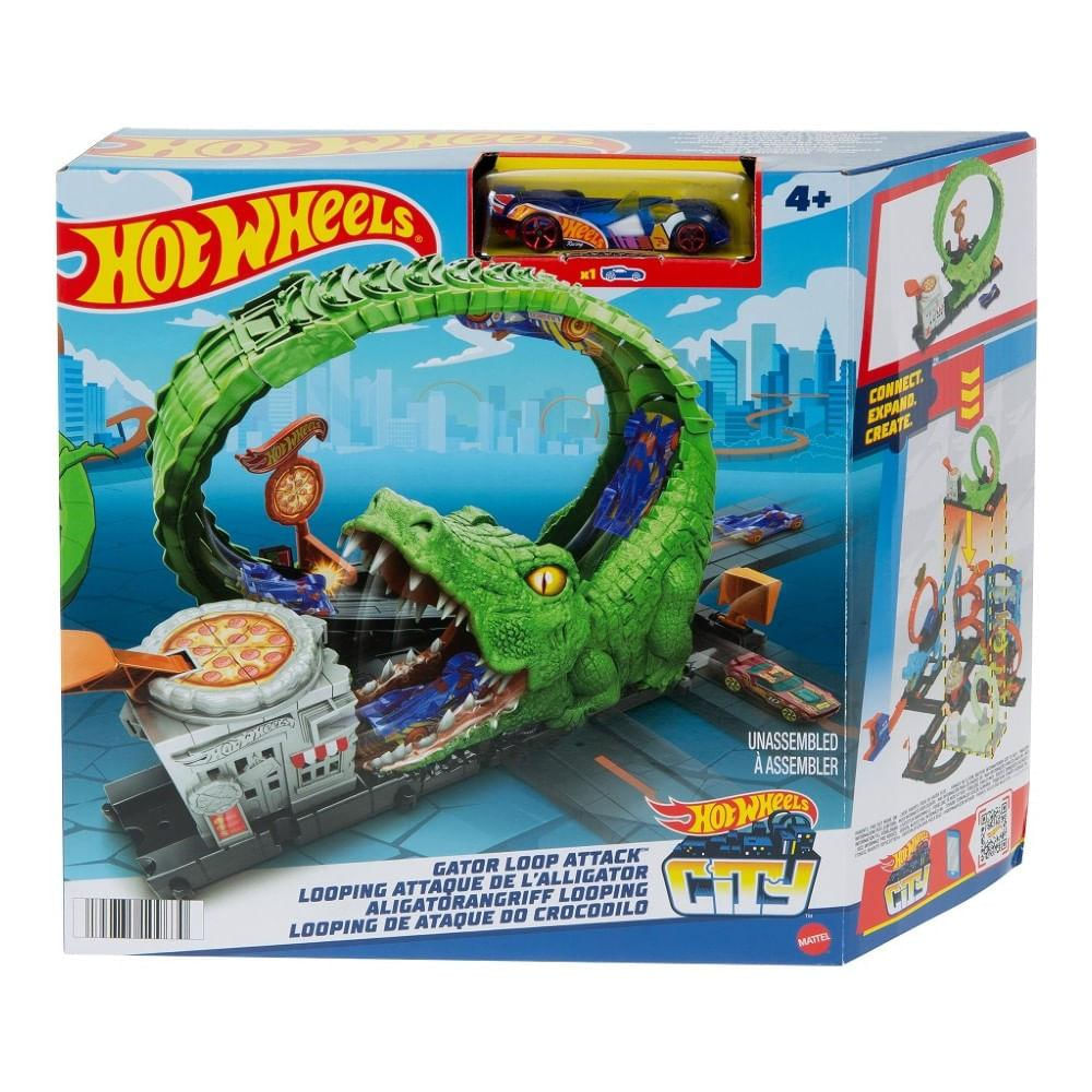 Hot Wheels City Pista Nemesis Cocodrilo - Mattel