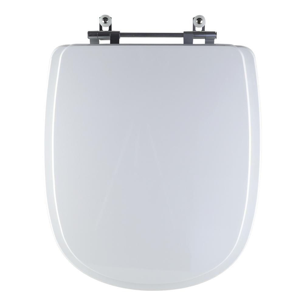 Tampa Vaso Sanitário Madeira Laqueada Dona Beja Branco Para Bacia Santa Clara