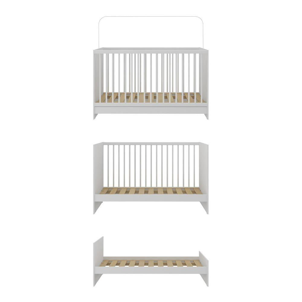 Berço 3 Em 1 Com Colchão Incluso Mp0527gc Branco