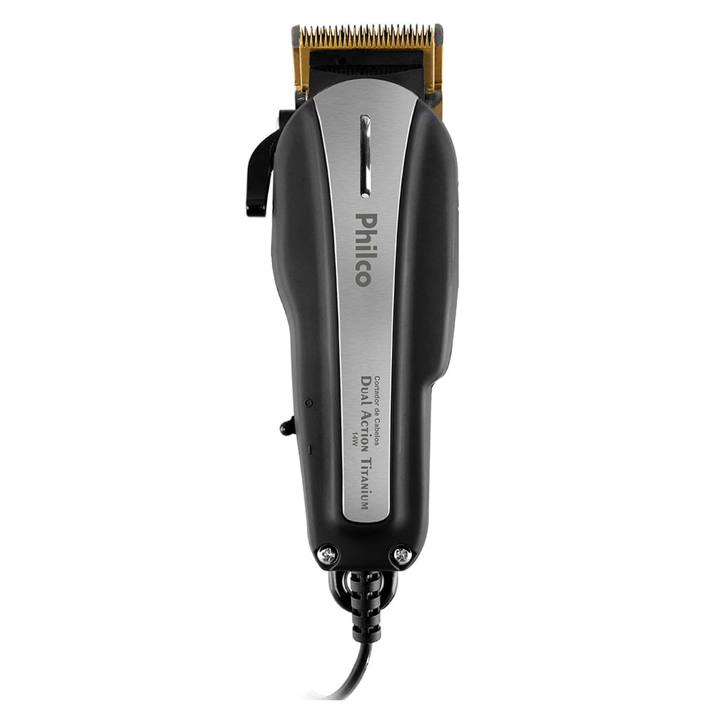 Máquina de Cortar Cabelo Philco Dual Action Titanium - 127V