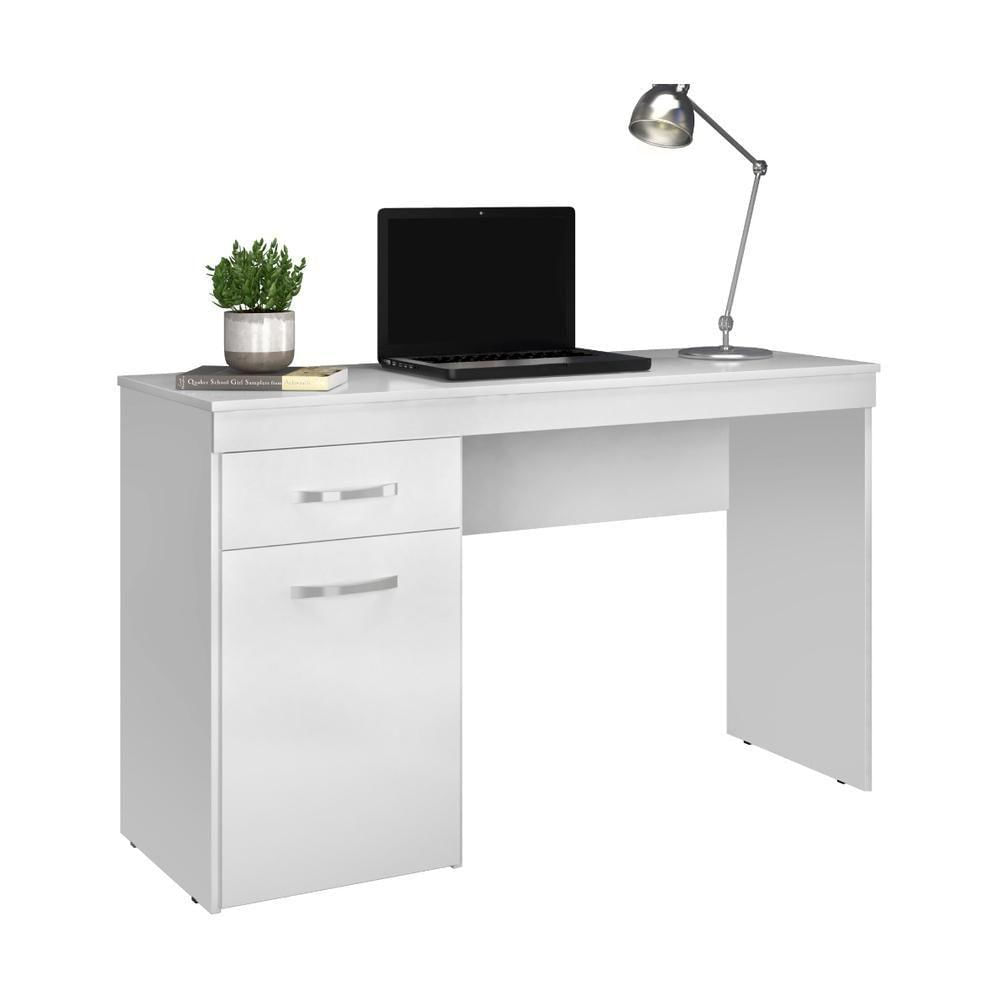 Escrivaninha Com 1 Porta 1 Gaveta Multimóveis Cr25268 Branco