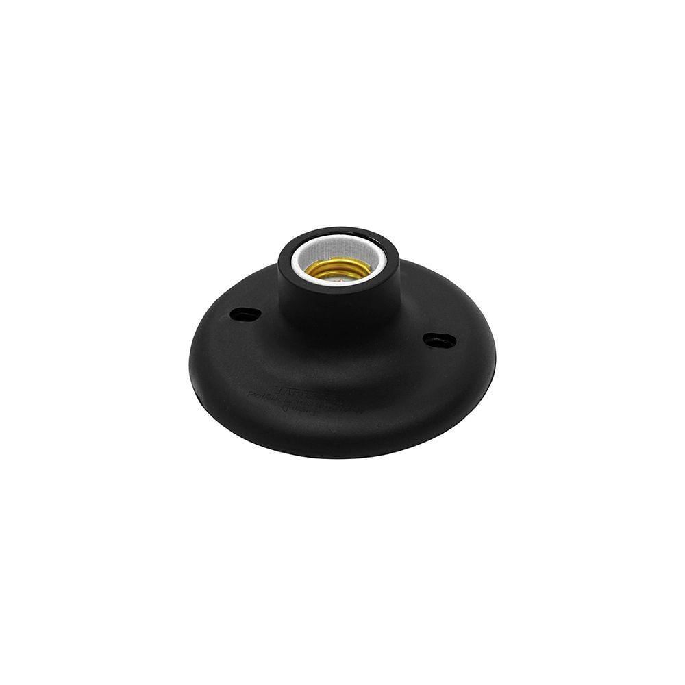 Plafon Taschibra Porcelana E27 Bivolt Preto 02080009-02