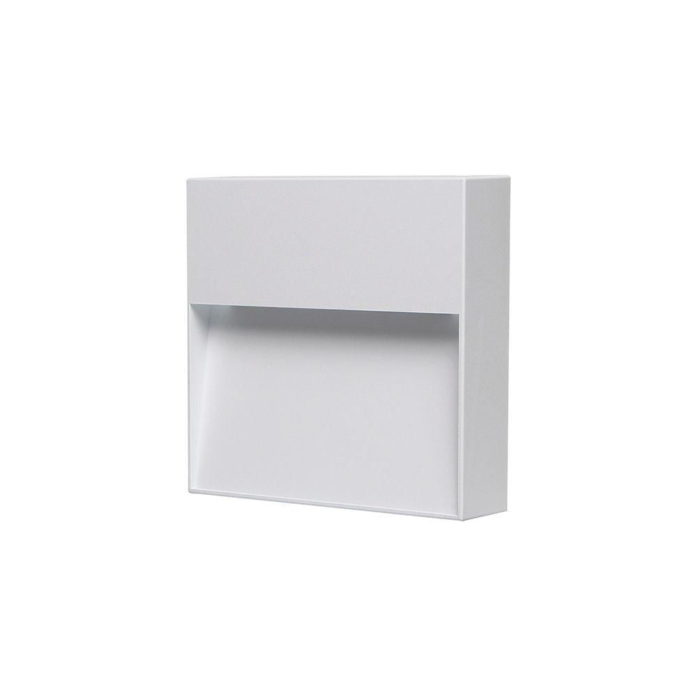 Balizador Taschibra Delta De Sobrepor Led 8w Bivolt Branco 3000k Luz Amarela 15060156