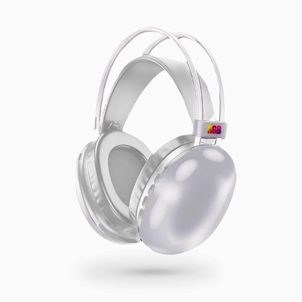Fone De Ouvido Sem Fio Bluetooth V5.3 Com Led - Branco