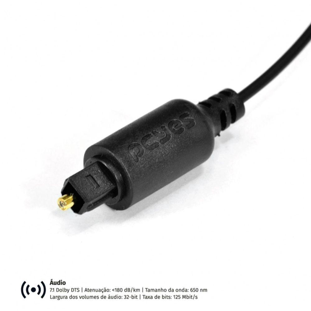 Cabo Optico Toslink Macho 1m - Pod-1