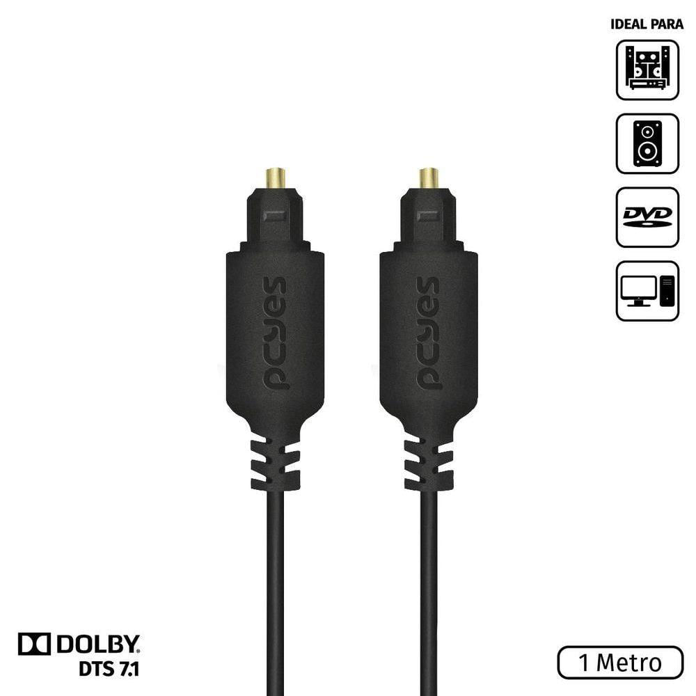 Cabo Optico Toslink Macho 1m - Pod-1