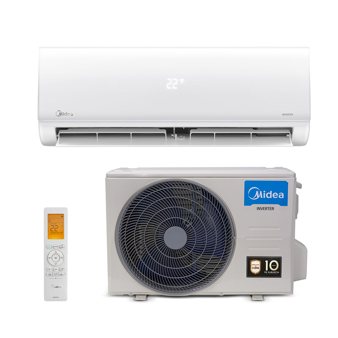 Ar Condicionado Split Hi Wall - Inverter R-32 - Xtreme Save AI Connect - Midea - 9.000 BTUs - Frio - 220V Monofásico