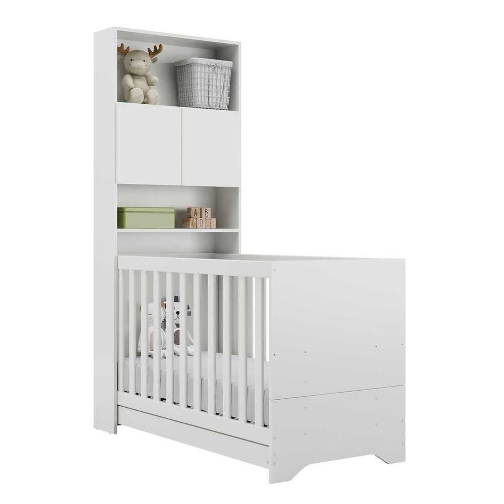 Quarto Infantil Com Colchão Incluso Nina Multimóveis Branco