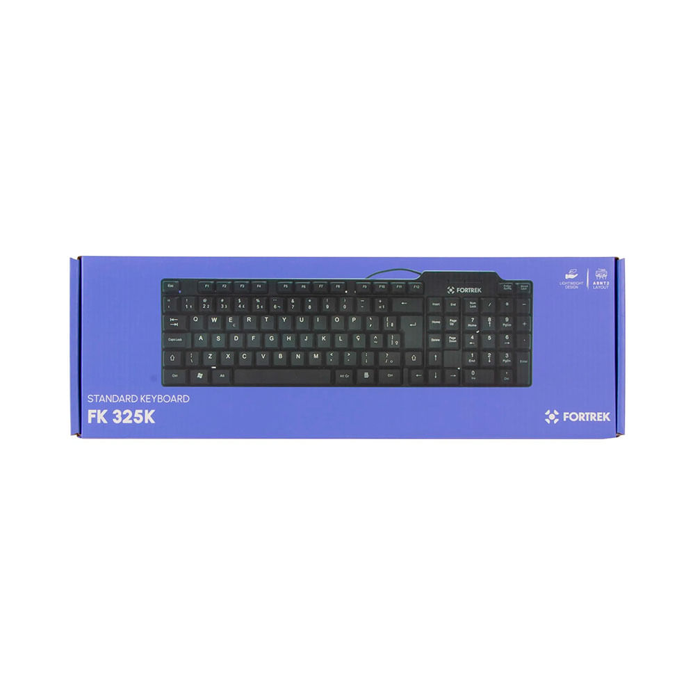 Teclado Fortrek SKL-106 Standard FK325K  USB Preto - AC2913