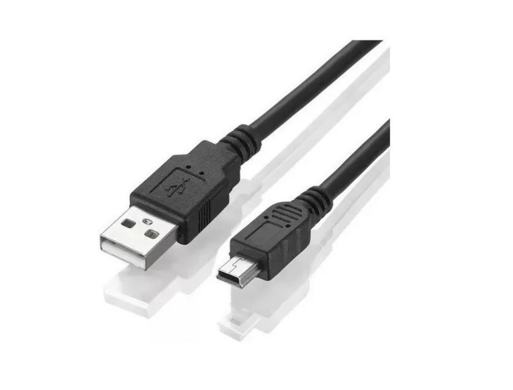 Cabo V3 Mini USB 5 Pinos com 3 metros Passa Dados e Carga