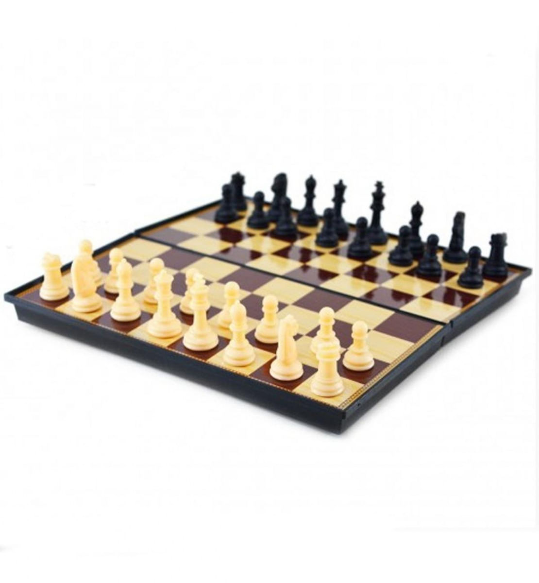 Jogo De Xadrez Tabuleiro Dobrável Magnético Imã 20 X 20Cm